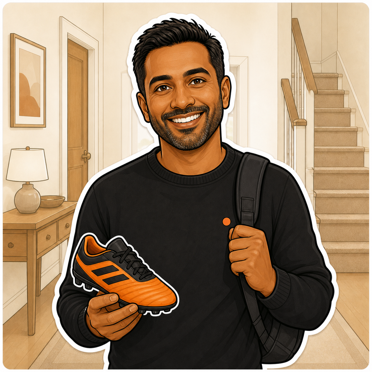 Illustrated example customer portrait